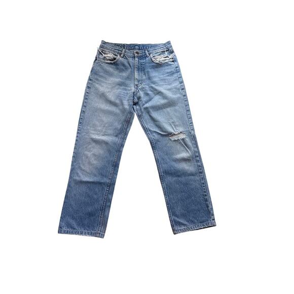 Polo Ralph Lauren Vintage Distressed Denim Jeans W30 L32 Made in USA - Picture 2 of 5